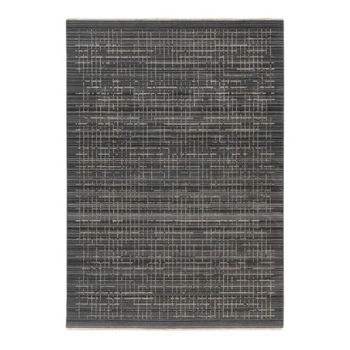 Tapis Rayé Design Avec Franges Imke Gris 200x290