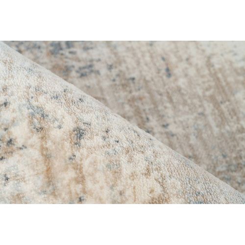 Tapis Moderne Rayé Avec Franges Gyda Argenté 80x150