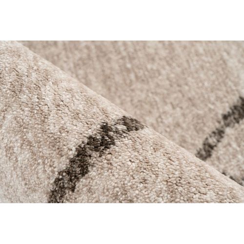 Tapis Berbère Avec Franges Ethnique Runa Beige 80x150