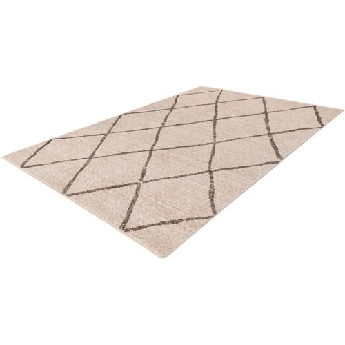 Tapis Berbère Avec Franges Ethnique Runa Beige 80x150