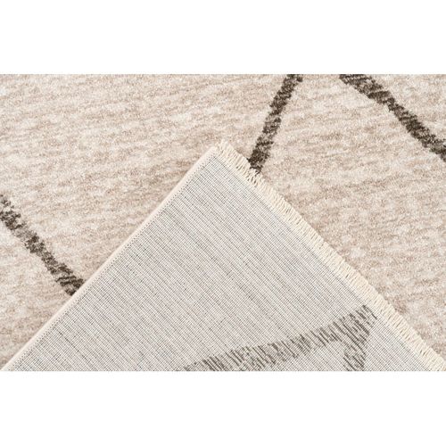 Tapis Berbère Avec Franges Ethnique Runa Beige 80x150