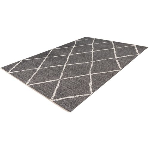 Tapis Berbère Avec Franges Ethnique Runa Argenté 120x170