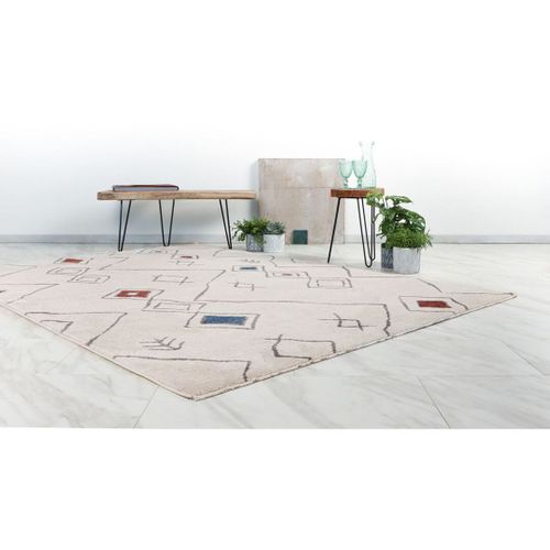 Tapis Ethnique Berbère Avec Franges Pippa Multicolore 120x170