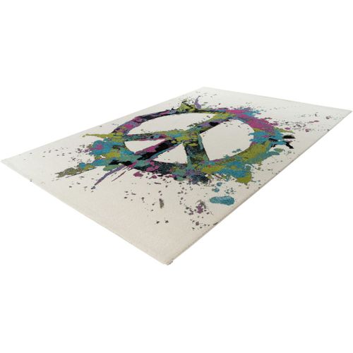 Tapis Moderne Courtes Mèches Rectangle Mary Multicolore 120x170