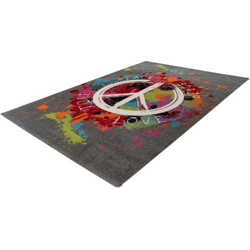 Tapis Courtes Mèches Design Rectangle Liv Multicolore 80x150