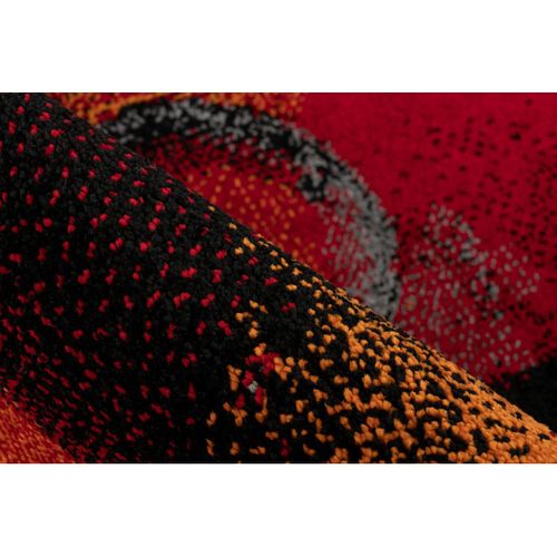 Tapis Rectangle Moderne Courtes Mèches Kamala Multicolore 160x230