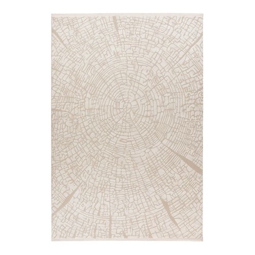 Tapis Moderne Avec Franges Rectangle Lucie Beige 120x170