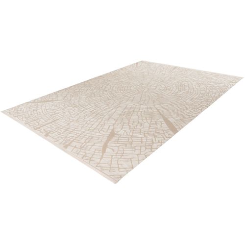 Tapis Moderne Avec Franges Rectangle Lucie Beige 160x230