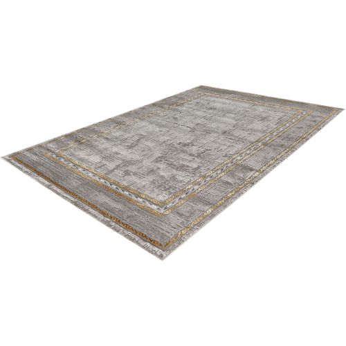 Tapis Baroque Courtes Mèches Rectangle Nama Doré 80x150