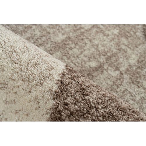 Tapis Design Rayé Courtes Mèches Ava Beige 160x230