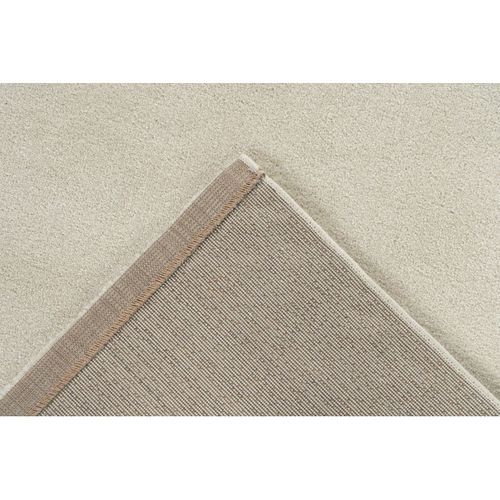 Tapis Uni Poils Ras Moderne Nubio Ivoire 80x150