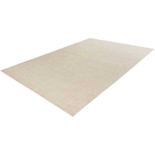 Tapis Uni Poils Ras Moderne Nubio Ivoire 160x230