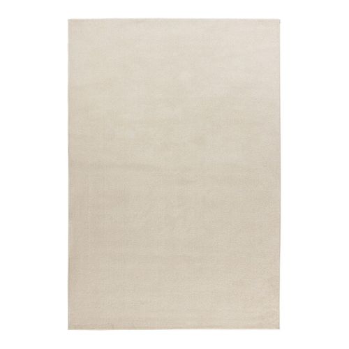 Tapis Uni Poils Ras Moderne Nubio Ivoire 160x230