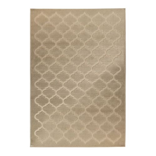 Tapis Scandinave Effet 3d Graphique Miramar Beige 200x290
