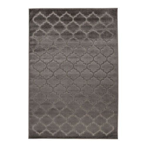 Tapis Scandinave Effet 3d Graphique Miramar Gris 80x300
