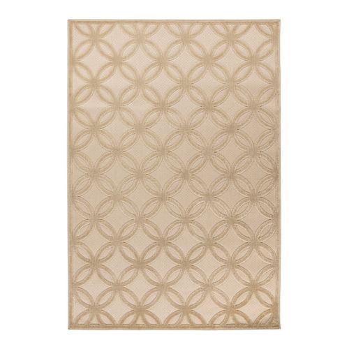 Tapis Géométrique Effet 3d Design Bohmen Beige 120x170