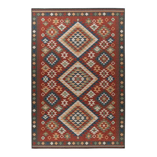 Tapis Extérieur Et Intérieur Plat Kilim Effet Sisal Raya Multicolore 160x230