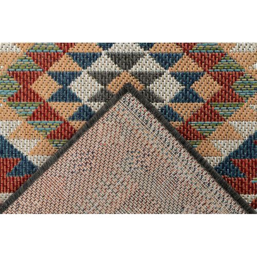 Tapis Extérieur Et Intérieur Plat Kilim Effet Sisal Raya Multicolore 160x230