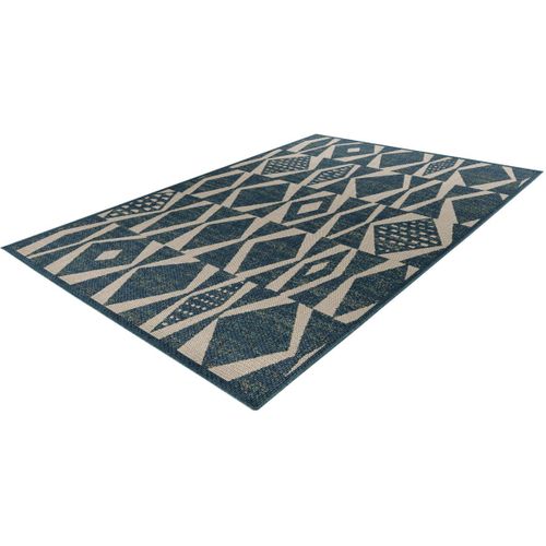 Tapis Moderne Extérieur Et Intérieur Plat Bleu Nuevo Bleu 200x290