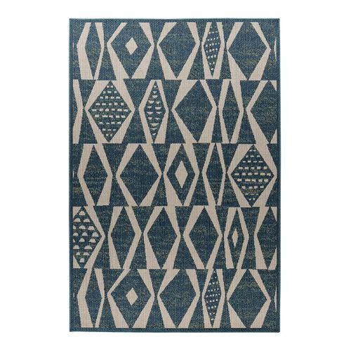Tapis Moderne Extérieur Et Intérieur Plat Bleu Nuevo Bleu 200x290