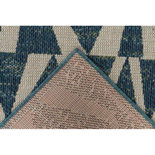 Tapis Moderne Extérieur Et Intérieur Plat Bleu Nuevo Bleu 200x290