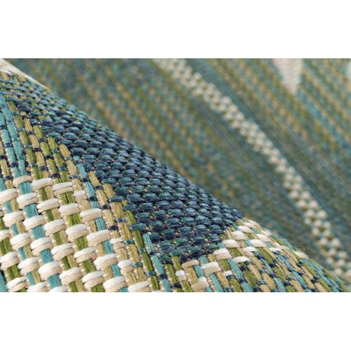 Tapis Floral Extérieur Et Intérieur Vert Plat Branver Vert 80x150