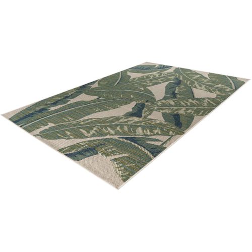 Tapis Floral Extérieur Et Intérieur Vert Plat Branver Vert 80x150