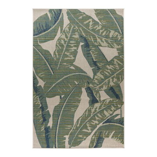 Tapis Floral Extérieur Et Intérieur Vert Plat Branver Vert 80x150