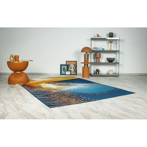 Tapis Extérieur Bleu Design Plat Lohko Bleu 160x230