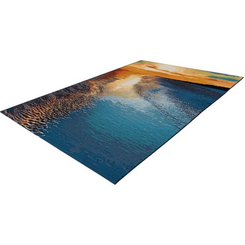 Tapis Extérieur Bleu Design Plat Lohko Bleu 160x230