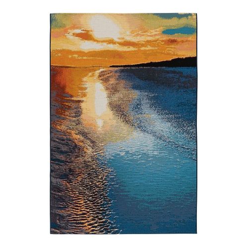 Tapis Extérieur Bleu Design Plat Lohko Bleu 160x230