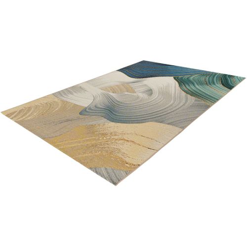 Tapis Abstrait Extérieur Moderne Plat Rivi Multicolore 80x150