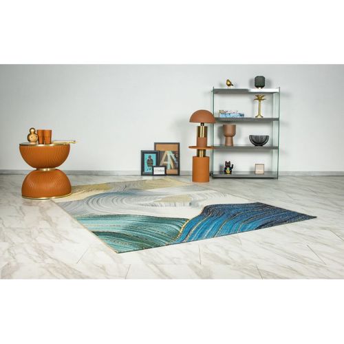 Tapis Abstrait Extérieur Moderne Plat Rivi Multicolore 160x230