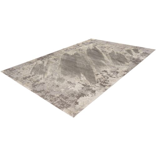 Tapis Moderne à Poils Ras Abstrait Eddie Argenté 200x290