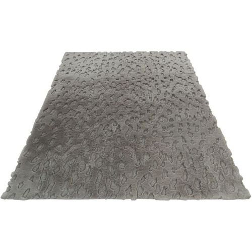Tapis Extra Doux Effet 3d Design Cherine Argenté 40x60