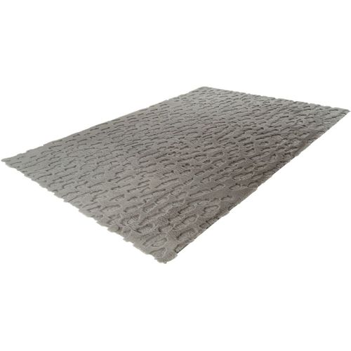 Tapis Extra Doux Effet 3d Design Cherine Argenté 200x290