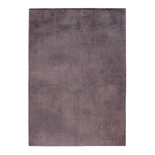 Tapis Doux Uni Moderne à Courtes Mèches Shaddy Mauve 200x290