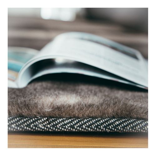 Tapis Doux Uni Moderne à Courtes Mèches Shaddy Taupe 200x290