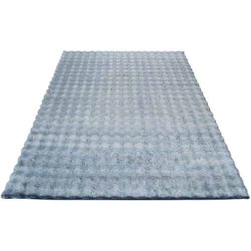 Tapis Shaggy Uni Effet 3d Moderne Ayna Bleu 40x60