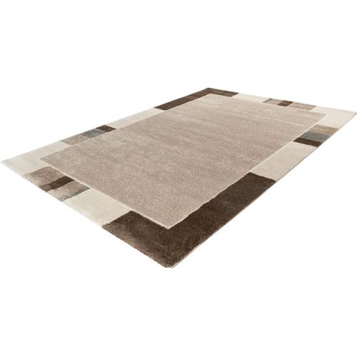 Tapis Contemporain Rectangle Courtes Mèches Ily Taupe 80x150
