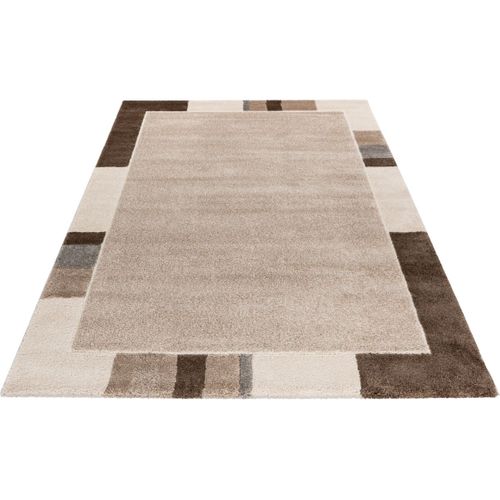 Tapis Contemporain Rectangle Courtes Mèches Ily Taupe 80x150