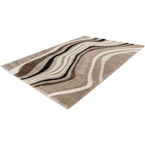 Tapis Moderne Courbe Rectangle Nina Taupe 80x150