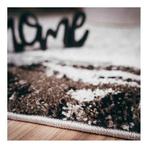 Tapis Contemporain Intérieur à Poils Courts Fez Taupe 200x290