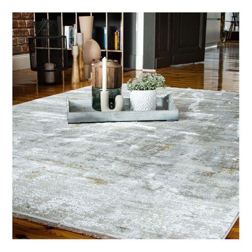 Tapis Abstrait Moderne Intérieur Ari Taupe 80x150