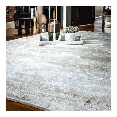 Tapis Taupe Moderne Rayé Rectangle Mana Taupe 80x150