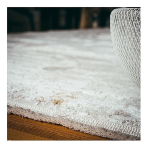 Tapis Abstrait Design Poils Ras Solna Taupe 160x230