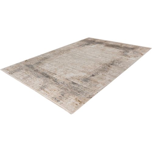 Tapis Vintage Poils Ras Rayé Intérieur Lyz Taupe 200x290