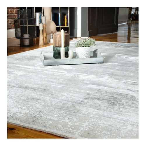 Tapis Vintage Poils Ras Rayé Intérieur Lyz Taupe 200x290