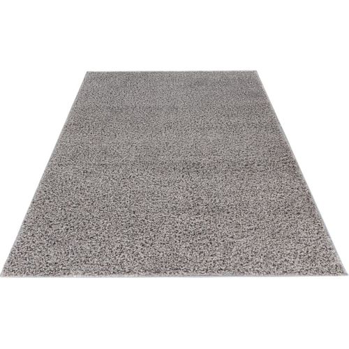 Tapis à Poils Longs Uni Moderne Bingo Argenté 40x60