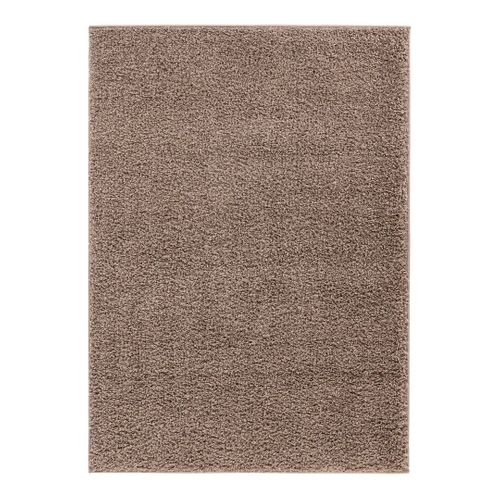 Tapis à Poils Longs Uni Moderne Bingo Taupe 80x150
